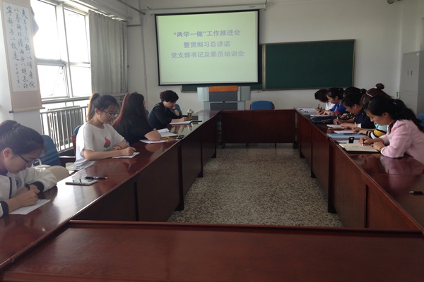 “两学一做”工作推进会暨贯彻习总讲话党支部书记及委员培训会